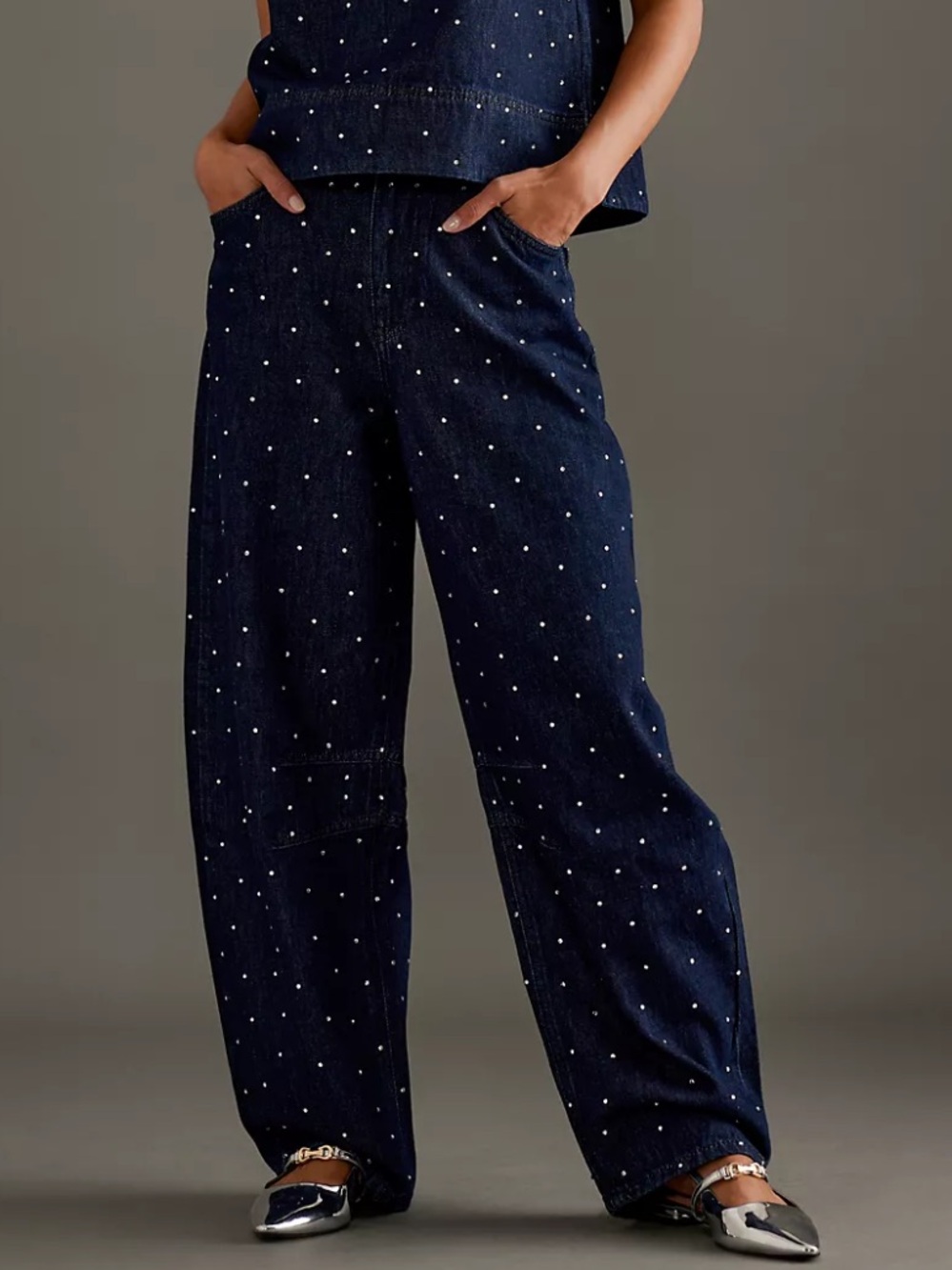 Aligne jeans Marcus Diamanté Barrel leg jeans